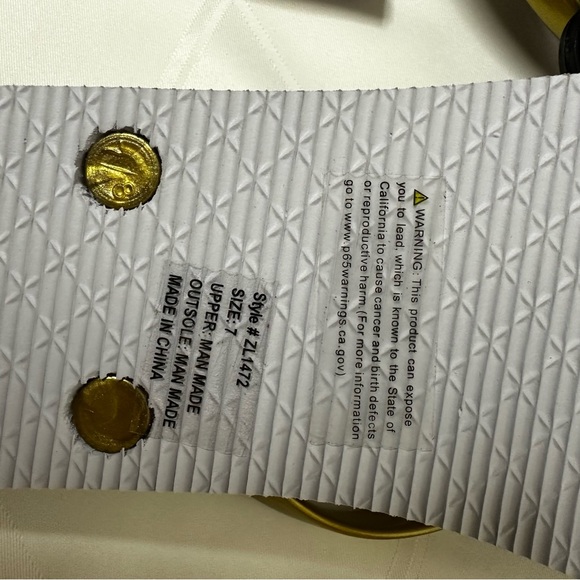 NWT! Reserved FootWear Women's Bermuda Flip Flops Locks Size 7 - Picture 6 of 7